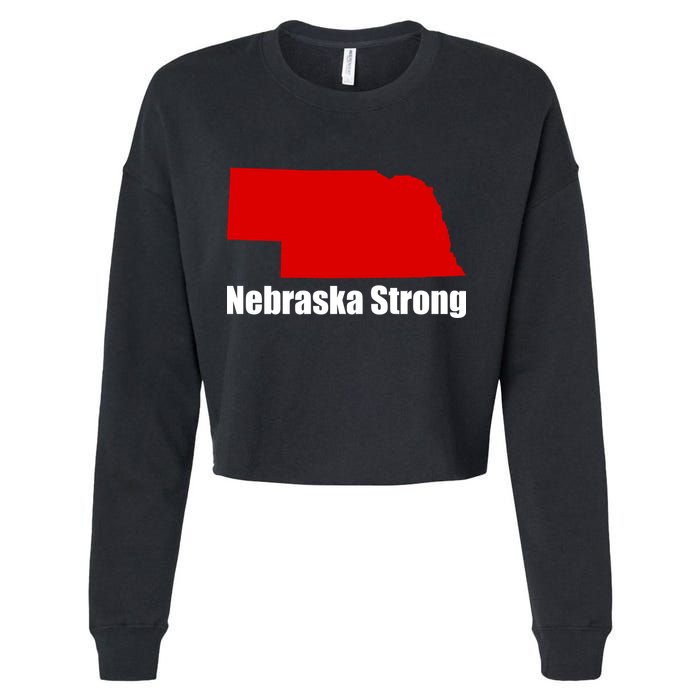 Nebraska Strong Flooding Cropped Pullover Crew