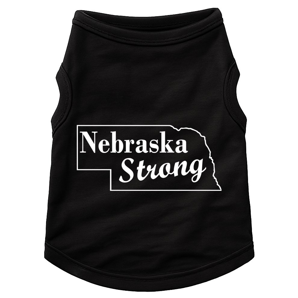 Nebraska Strong Map Doggie Tank