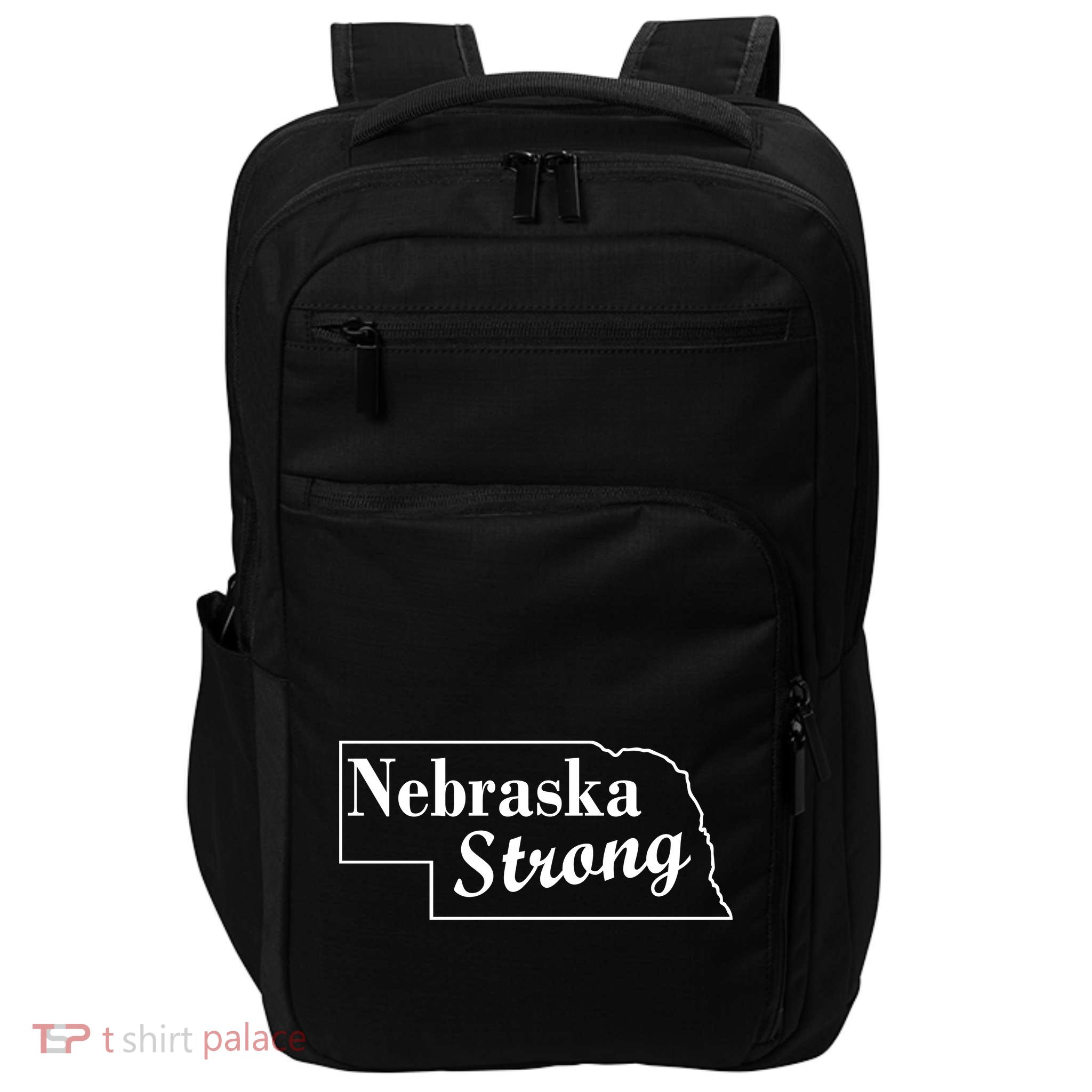 Nebraska Strong Map Impact Tech Backpack