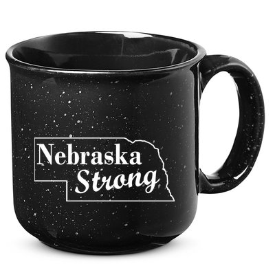 Nebraska Strong Map 15oz Campfire Ceramic Mug