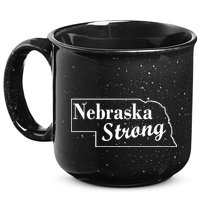 Nebraska Strong Map 15oz Campfire Ceramic Mug