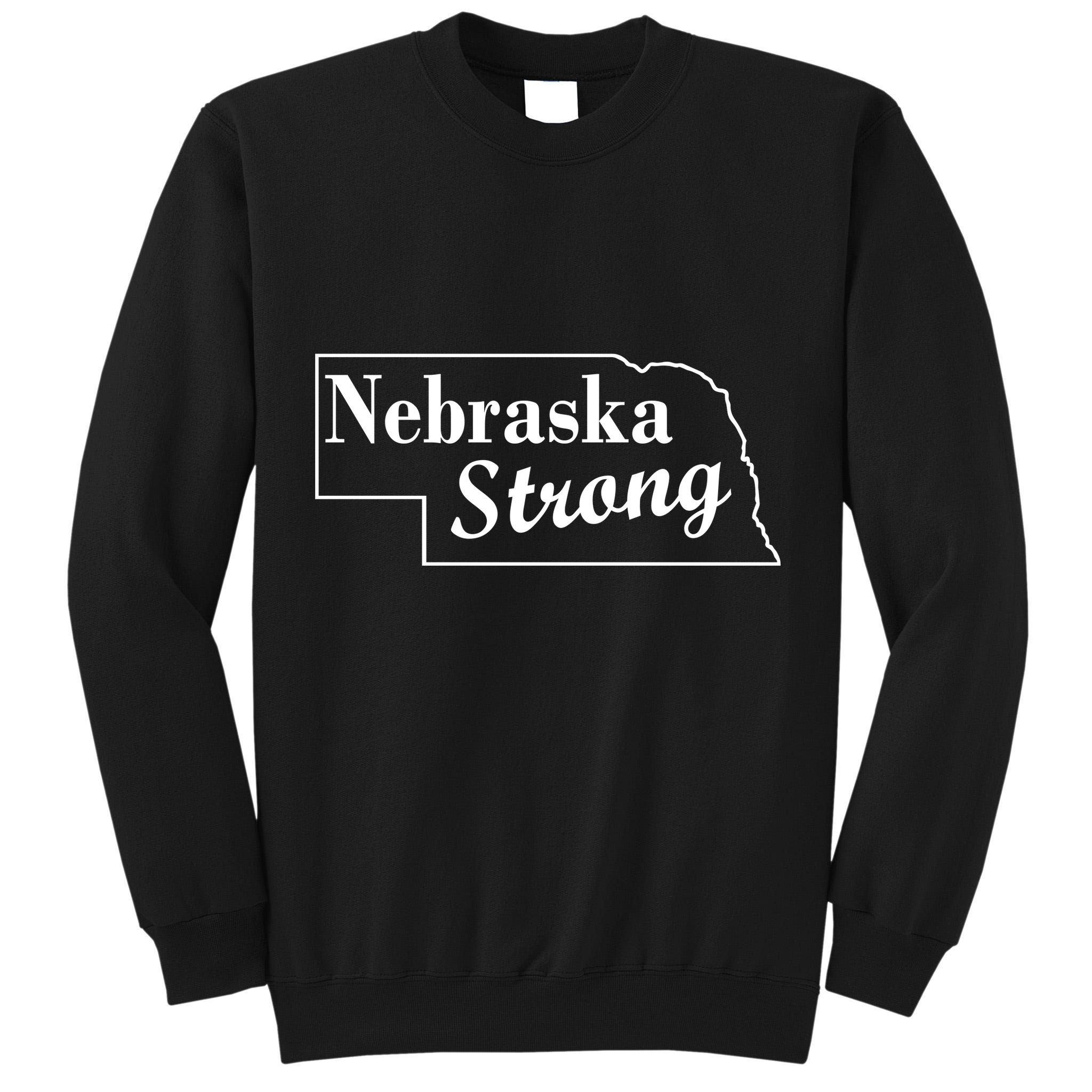 Nebraska Strong Map Tall Sweatshirt