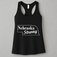 Nebraska Strong Map Womens Tank Top