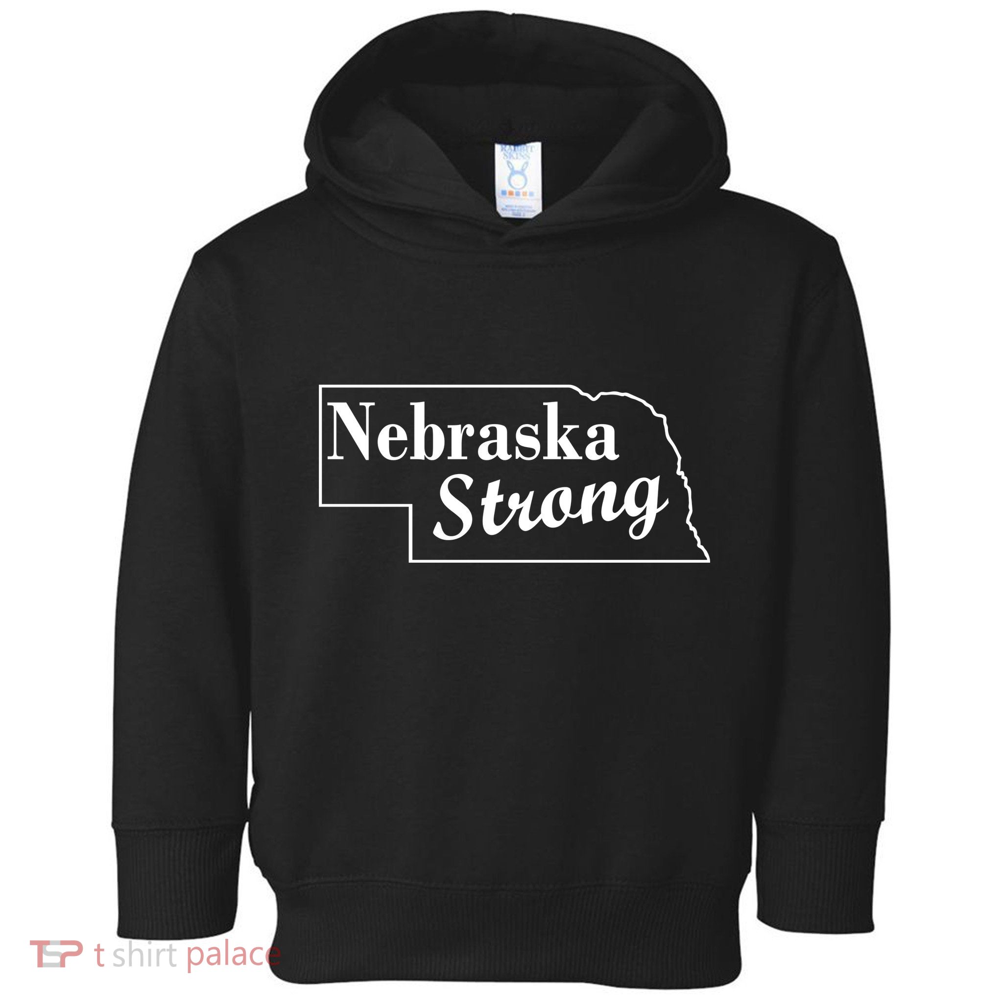 Nebraska Strong Map Toddler Hoodie