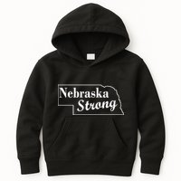 Nebraska Strong Map Kids Hoodie