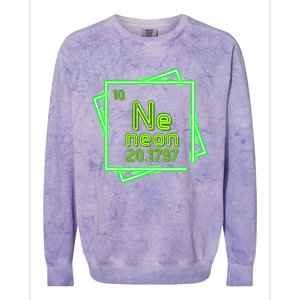 Neon Element Chemistry Periodic Table Science Nerd Colorblast Crewneck Sweatshirt