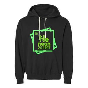 Neon Element Chemistry Periodic Table Science Nerd Garment-Dyed Fleece Hoodie