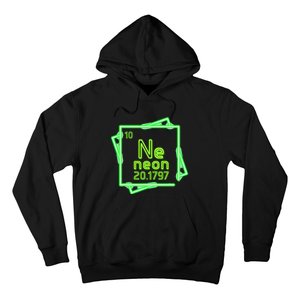 Neon Element Chemistry Periodic Table Science Nerd Hoodie