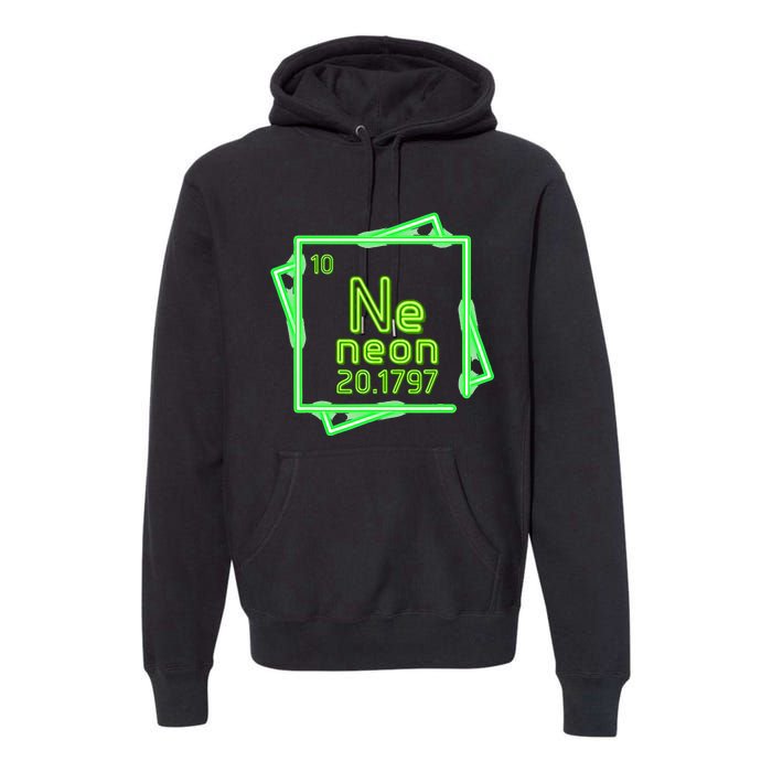 Neon Element Chemistry Periodic Table Science Nerd Premium Hoodie