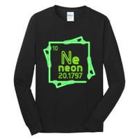 Neon Element Chemistry Periodic Table Science Nerd Tall Long Sleeve T-Shirt