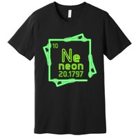 Neon Element Chemistry Periodic Table Science Nerd Premium T-Shirt