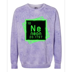 Neon Element Chemistry Periodic Table Science Nerd Colorblast Crewneck Sweatshirt