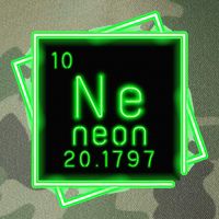 Neon Element Chemistry Periodic Table Science Nerd Legacy Tie Dye Trucker Hat