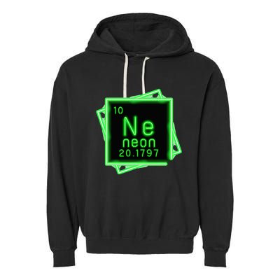 Neon Element Chemistry Periodic Table Science Nerd Garment-Dyed Fleece Hoodie