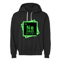 Neon Element Chemistry Periodic Table Science Nerd Garment-Dyed Fleece Hoodie