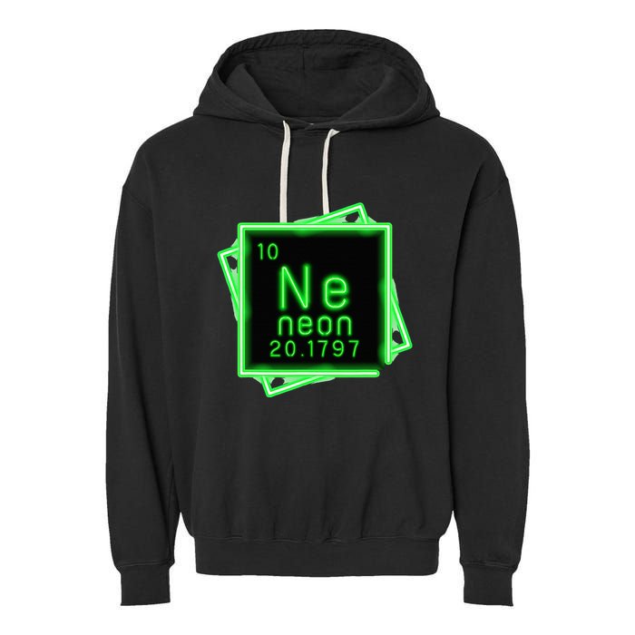Neon Element Chemistry Periodic Table Science Nerd Garment-Dyed Fleece Hoodie