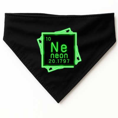 Neon Element Chemistry Periodic Table Science Nerd USA-Made Doggie Bandana