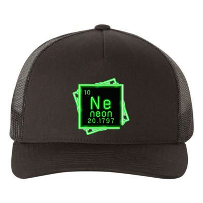 Neon Element Chemistry Periodic Table Science Nerd Yupoong Adult 5-Panel Trucker Hat