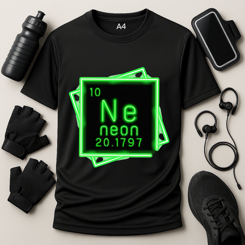Neon Element Chemistry Periodic Table Science Nerd Performance Shirt