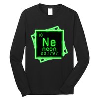 Neon Element Chemistry Periodic Table Science Nerd Long Sleeve Shirt