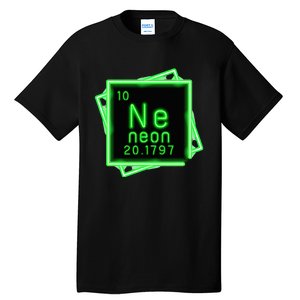 Neon Element Chemistry Periodic Table Science Nerd Tall T-Shirt