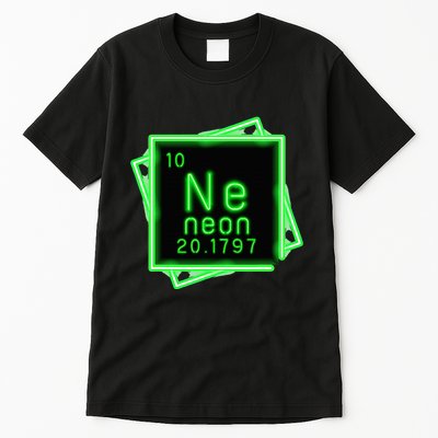 Neon Element Chemistry Periodic Table Science Nerd Tall T-Shirt