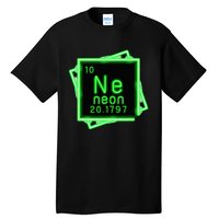 Neon Element Chemistry Periodic Table Science Nerd Tall T-Shirt