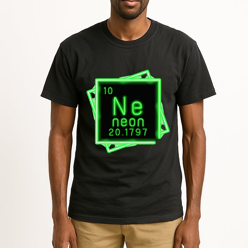 Neon Element Chemistry Periodic Table Science Nerd Tall T-Shirt