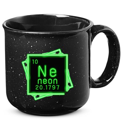 Neon Element Chemistry Periodic Table Science Nerd 15oz Campfire Ceramic Mug
