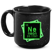 Neon Element Chemistry Periodic Table Science Nerd 15oz Campfire Ceramic Mug