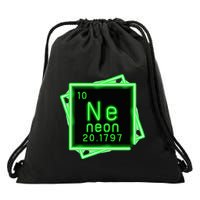 Neon Element Chemistry Periodic Table Science Nerd Drawstring Bag