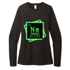 Neon Element Chemistry Periodic Table Science Nerd Womens CVC Long Sleeve Shirt