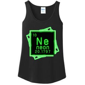 Neon Element Chemistry Periodic Table Science Nerd Ladies Essential Tank