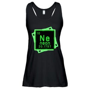 Neon Element Chemistry Periodic Table Science Nerd Ladies Essential Flowy Tank