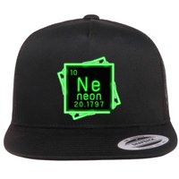 Neon Element Chemistry Periodic Table Science Nerd Flatbill Hat