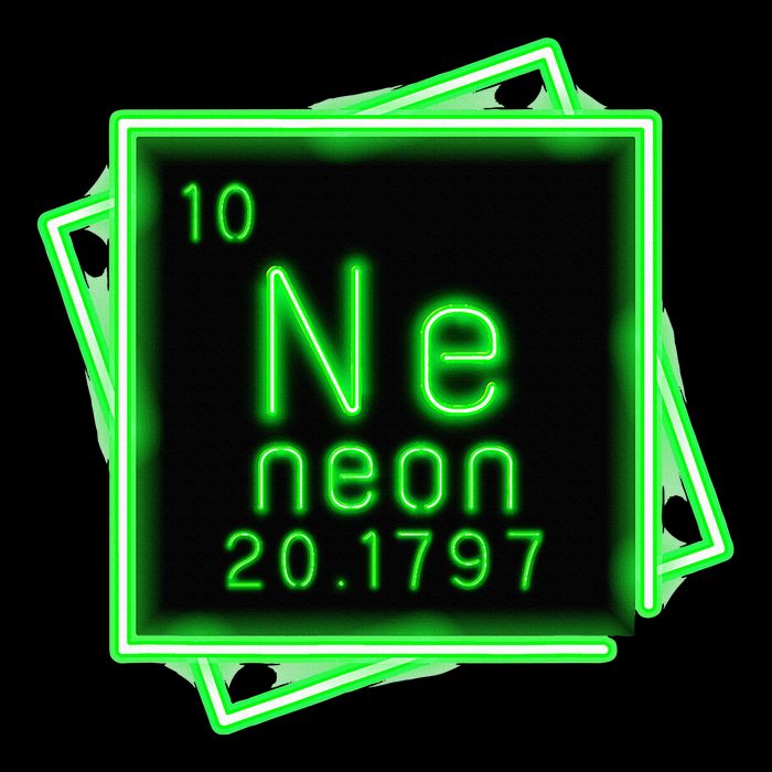 Neon Element Chemistry Periodic Table Science Nerd 16 in Basic Backpack