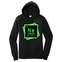 Neon Element Chemistry Periodic Table Science Nerd Women's Pullover Hoodie