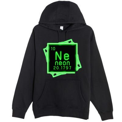 Neon Element Chemistry Periodic Table Science Nerd Premium Pullover Hoodie