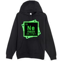 Neon Element Chemistry Periodic Table Science Nerd Premium Pullover Hoodie