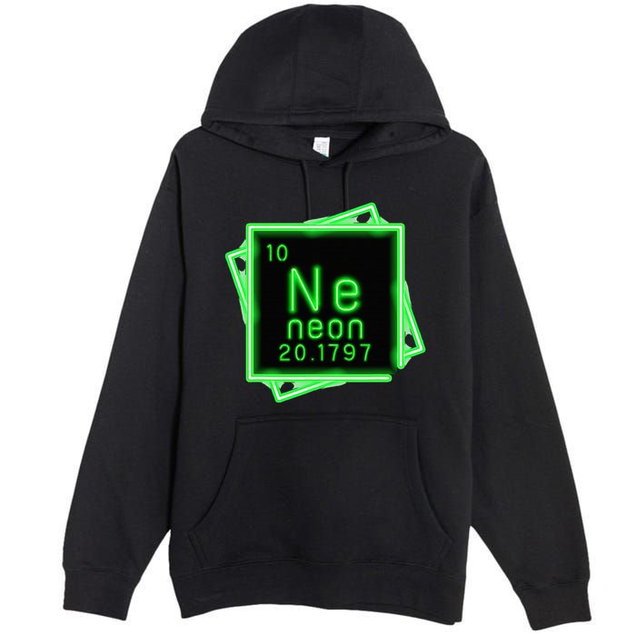Neon Element Chemistry Periodic Table Science Nerd Premium Pullover Hoodie