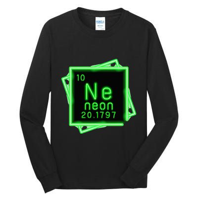 Neon Element Chemistry Periodic Table Science Nerd Tall Long Sleeve T-Shirt