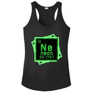 Neon Element Chemistry Periodic Table Science Nerd Ladies PosiCharge Competitor Racerback Tank