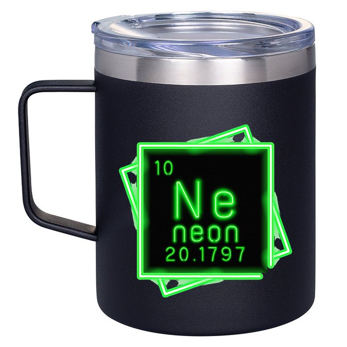 Neon Element Chemistry Periodic Table Science Nerd 12oz Stainless Steel Coffee Mug