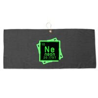Neon Element Chemistry Periodic Table Science Nerd Large Microfiber Waffle Golf Towel