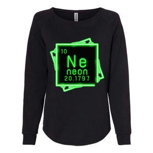 Neon Element Chemistry Periodic Table Science Nerd Womens California Wash Sweatshirt