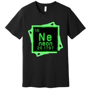 Neon Element Chemistry Periodic Table Science Nerd Premium T-Shirt