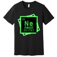 Neon Element Chemistry Periodic Table Science Nerd Premium T-Shirt