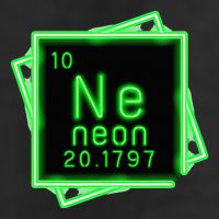 Neon Element Chemistry Periodic Table Science Nerd 25L Jumbo Tote