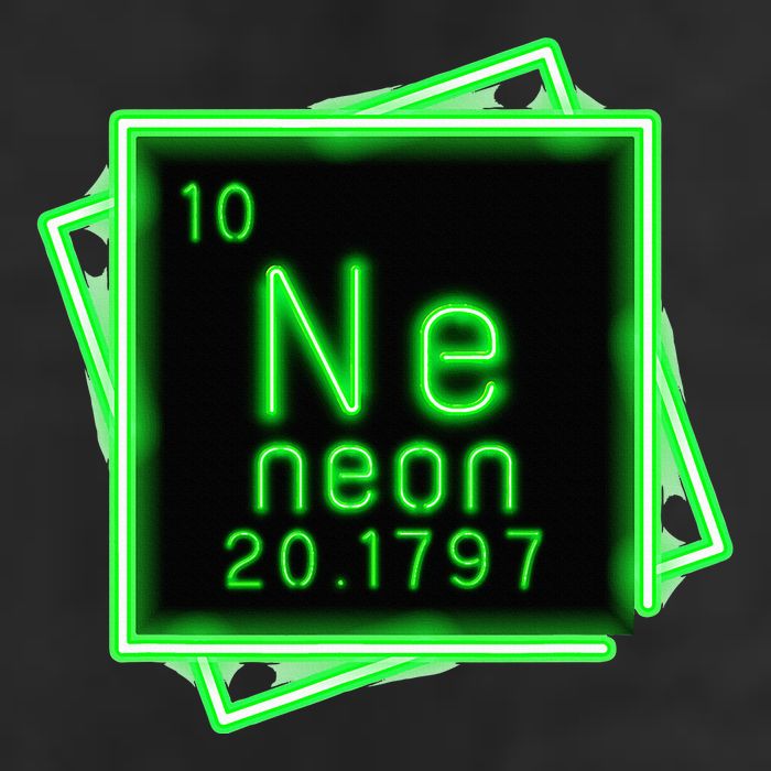 Neon Element Chemistry Periodic Table Science Nerd 25L Jumbo Tote