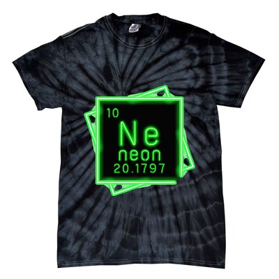 Neon Element Chemistry Periodic Table Science Nerd Tie-Dye T-Shirt